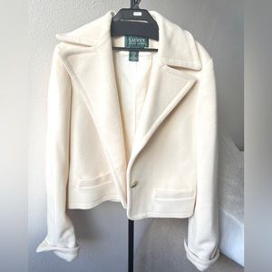 Ralph Lauren wool blazer jacket coat women clean fit size M